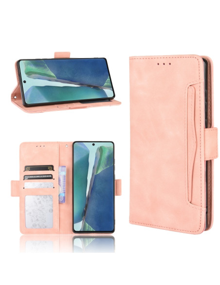 Cover Galaxy S20 FE Portafoglio Pelle Rosa | Melacompro