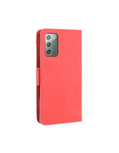 Cover Galaxy S20 FE Portafoglio Pelle Rosso | Melacompro 2