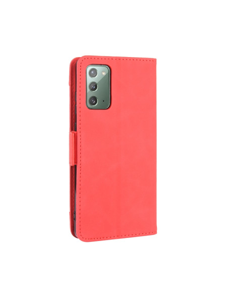 Cover Galaxy S20 FE Portafoglio Pelle Rosso | Melacompro
