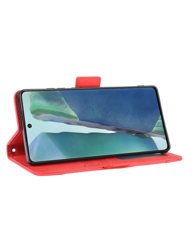 Cover Galaxy S20 FE Portafoglio Pelle Rosso | Melacompro