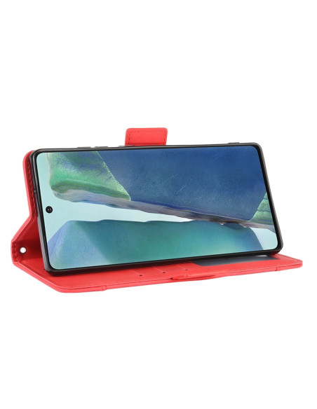 Cover Galaxy S20 FE Portafoglio Pelle Rosso | Melacompro