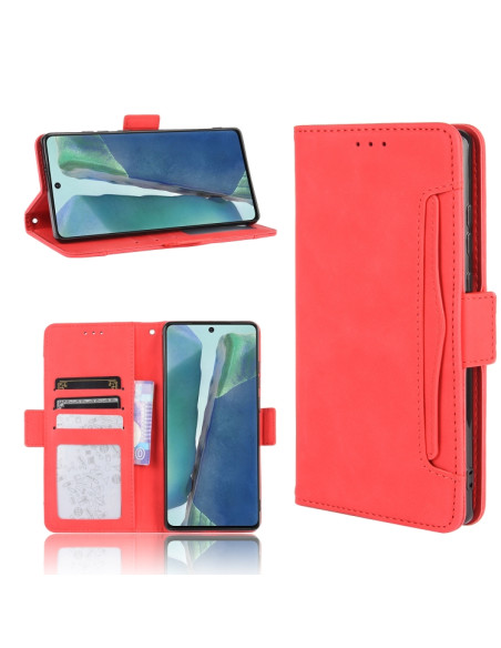 Cover Galaxy S20 FE Portafoglio Pelle Rosso | Melacompro