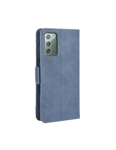 Cover Galaxy S20 FE Portafoglio Pelle Blu | Melacompro