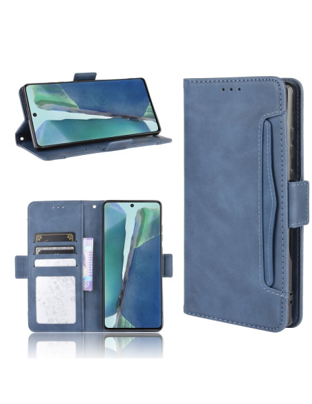 Cover Galaxy S20 FE Portafoglio Pelle Blu | Melacompro