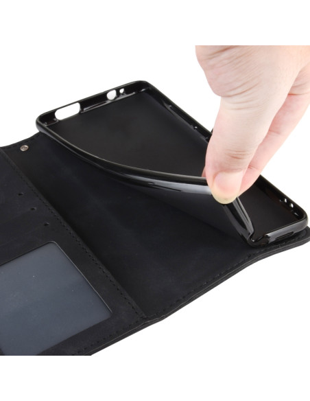 Cover Galaxy S20 FE Portafoglio Pelle Nero | Melacompro