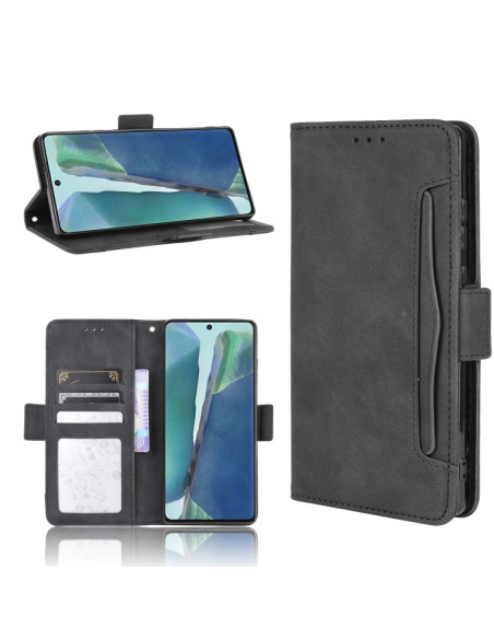 Cover Galaxy S20 FE Portafoglio Pelle Nero | Melacompro