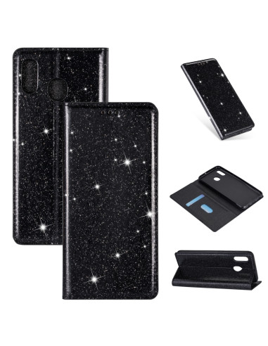 Cover Galaxy A20e Pelle PU Glitterata | Melacompro