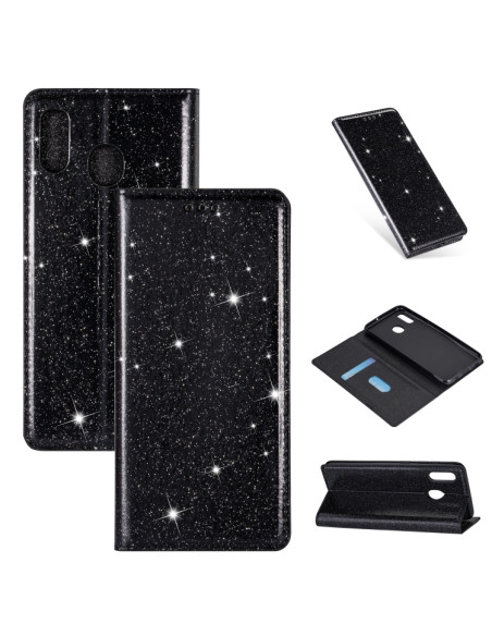 Cover Galaxy A20e Pelle PU Glitterata | Melacompro