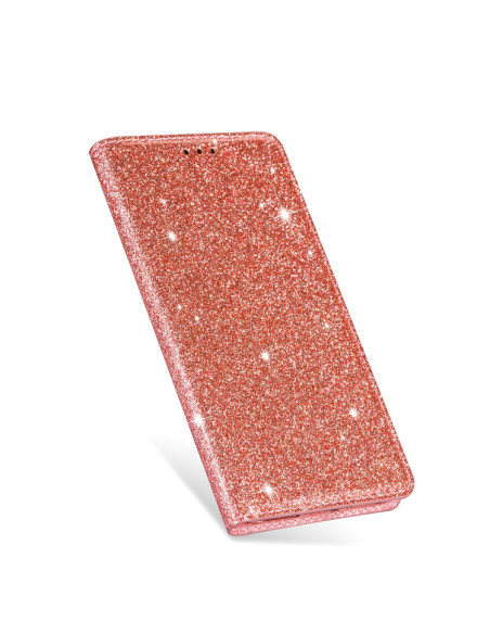 Cover Galaxy A40 Pelle Glitterato Rose Oro | Melacompro