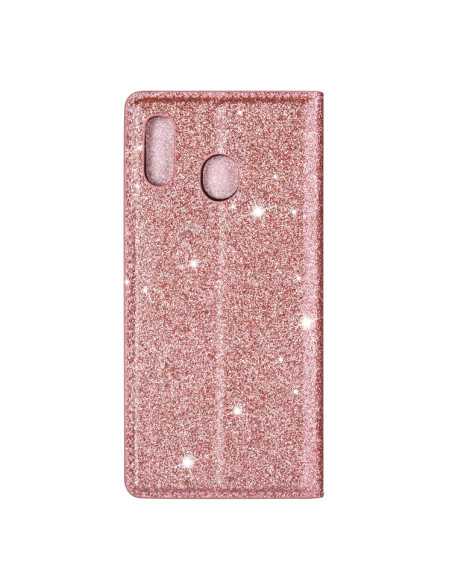 Cover Galaxy A40 Pelle Glitterato Rose Oro | Melacompro