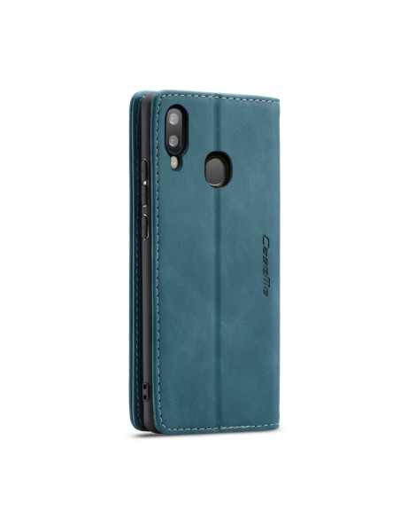 Cover Galaxy A20e Pelle Crazy Horse Blu | Melacompro