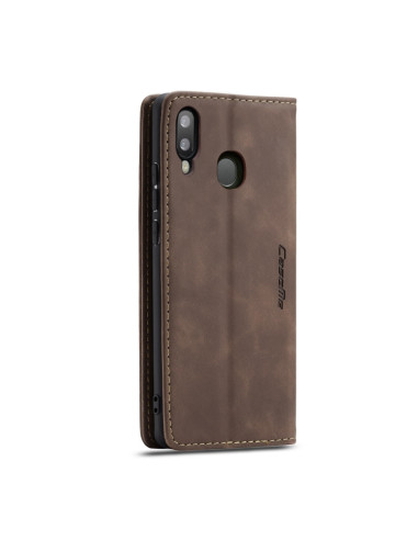 Cover Galaxy A20e Pelle Crazy Horse Coffee | Melacompro