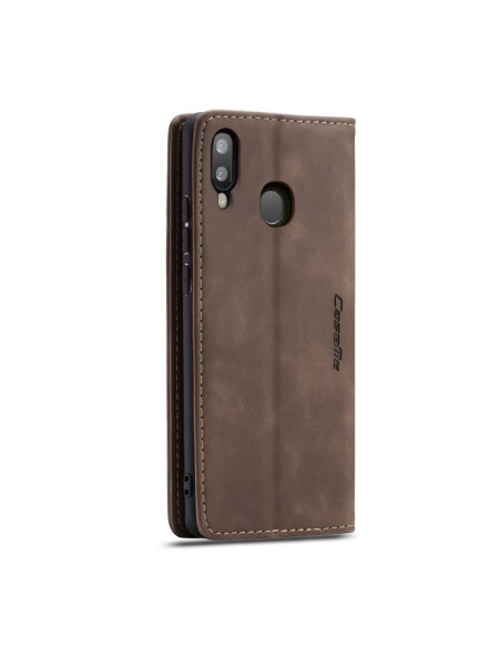 Cover Galaxy A20e Pelle Crazy Horse Coffee | Melacompro