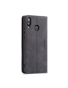 Cover Galaxy A20e Pelle Crazy Horse Nero | Melacompro 2