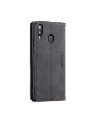 Cover Galaxy A20e Pelle Crazy Horse Nero | Melacompro