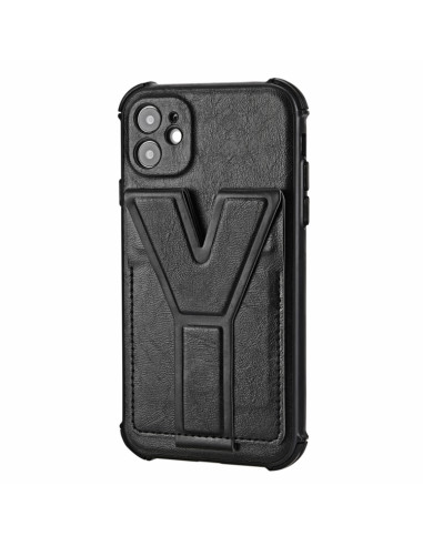 Cover iPhone 11 Antiurto Marrone Nero | Melacompro