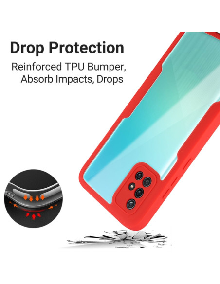 Cover Galaxy A51 4G Antiurto Verde Rosso | Melacompro