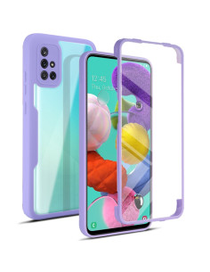Cover Galaxy A51 4G Acrylic TPU Protezione 360° Viola