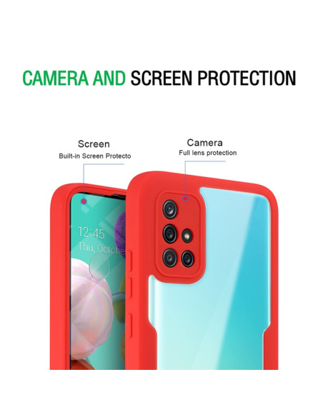 Cover Galaxy A51 4G Antiurto Verde Viola | Melacompro