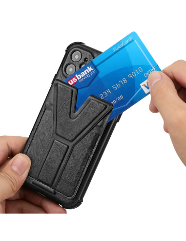 Cover iPhone 11 Antiurto Marrone Nero | Melacompro