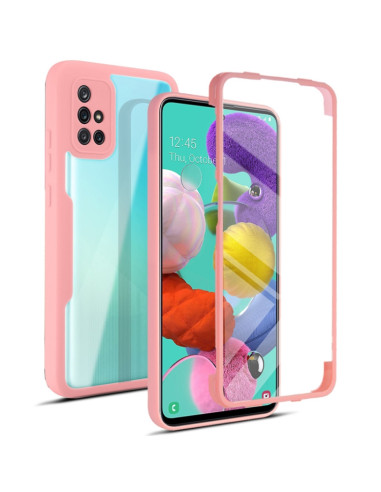 Cover Galaxy A51 4G Antiurto Verde Rosa | Melacompro