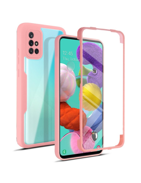 Cover Galaxy A51 4G Antiurto Verde Rosa | Melacompro