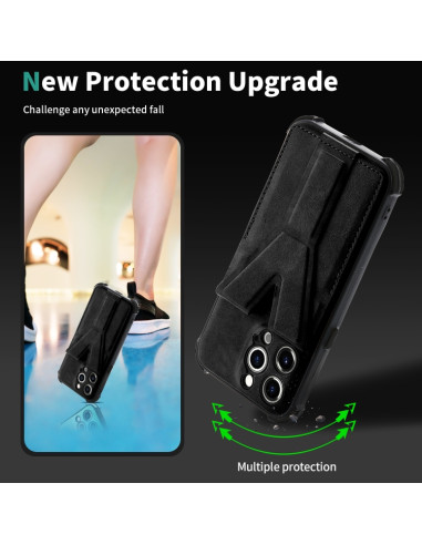 Cover iPhone 11 Antiurto Marrone Nero | Melacompro