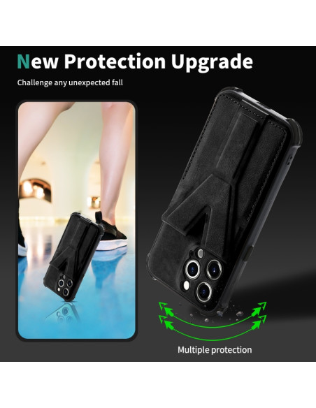 Cover iPhone 11 Antiurto Marrone Nero | Melacompro