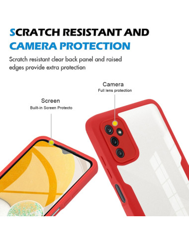 Cover Galaxy A13 5G Antiurto Verde Rosso | Melacompro