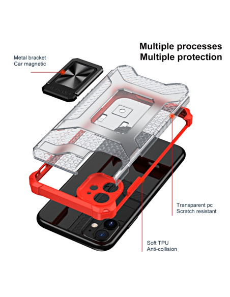 Cover iPhone 11 PC TPU Antiurto Rosso | Melacompro