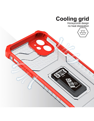 Cover iPhone 11 PC TPU Antiurto Rosso | Melacompro