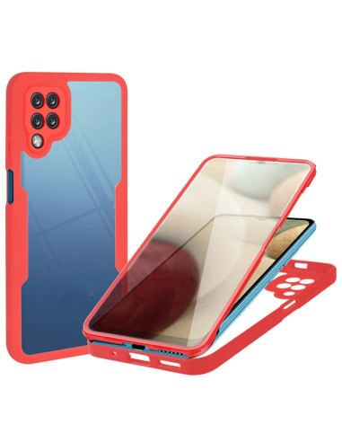Cover Galaxy A12 Acrilico TPU Protezione Rosso | Melacompro