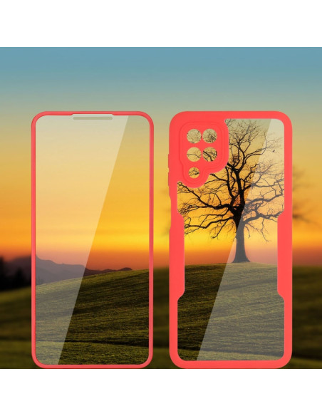 Cover Galaxy A12 Acrilico TPU Protezione Rosso | Melacompro
