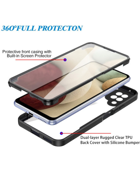 Cover Galaxy A12 Acrilico TPU Protezione Viola | Melacompro