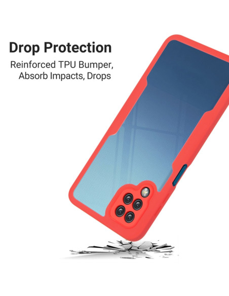 Cover Galaxy A12 Acrilico TPU Protezione Blu | Melacompro