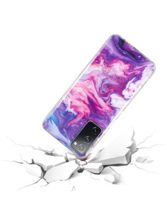 Cover Galaxy S20 FE 5G Marmo Rosa Blu Rosso | Melacompro 2