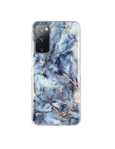 Cover Galaxy S20 FE 5G IMD TPU Marmo Rosa Blu Grigio
