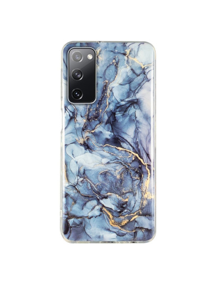 Cover Galaxy S20 FE 5G Marmo Rosa Blu Grigio | Melacompro