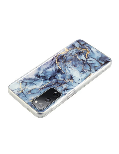 Cover Galaxy S20 FE 5G Marmo Rosa Blu Grigio | Melacompro