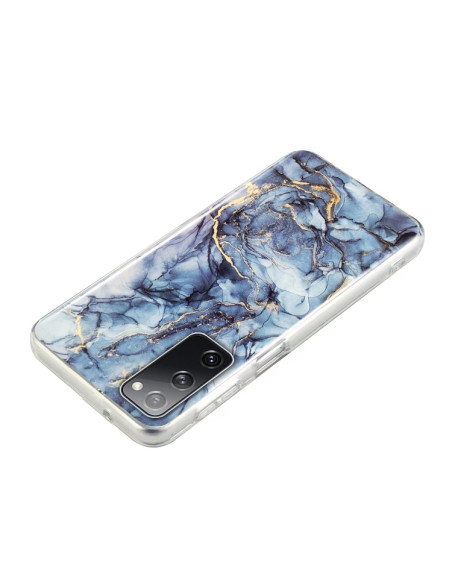 Cover Galaxy S20 FE 5G Marmo Rosa Blu Grigio | Melacompro