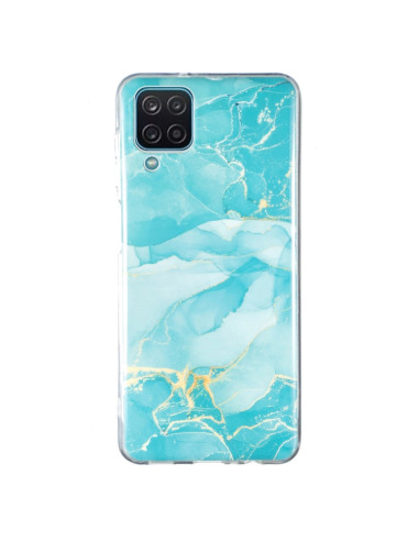 Cover Galaxy A12 5G Marmo Nero TPU Verde | Melacompro