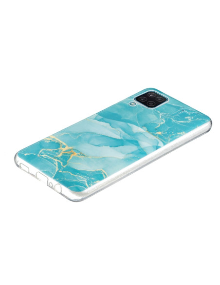 Cover Galaxy A12 5G Marmo Nero TPU Verde | Melacompro