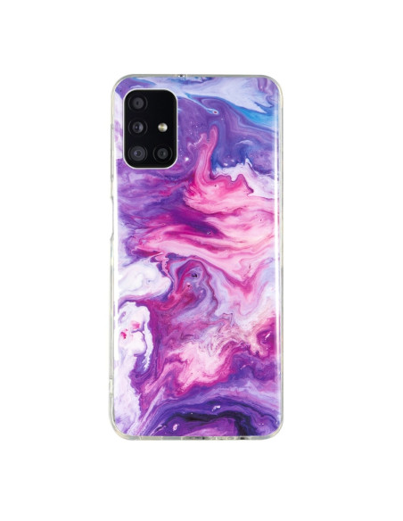 Cover Galaxy A51 Marmo Nero IMD Rosso | Melacompro