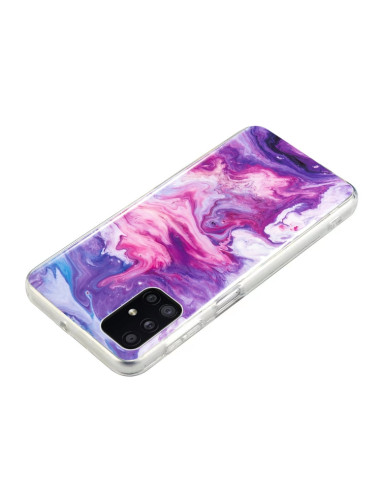 Cover Galaxy A51 Marmo Nero IMD Rosso | Melacompro