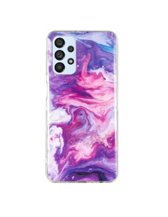 Cover Galaxy A33 5G IMD TPU Marmo Nero Rosso