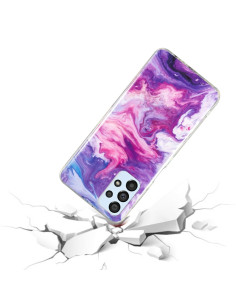 Cover Galaxy A33 5G Marmo Nero TPU Rosso | Melacompro 2