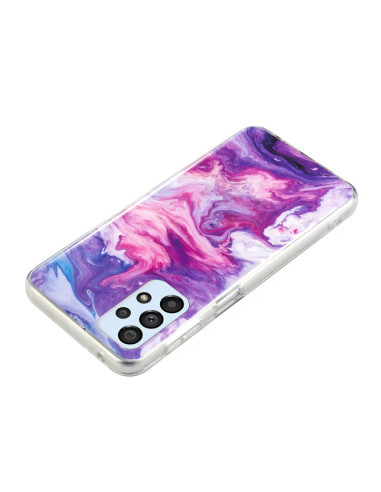 Cover Galaxy A33 5G Marmo Nero TPU Rosso | Melacompro