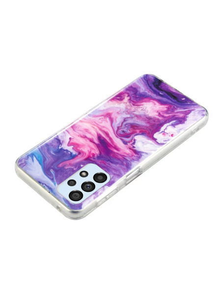 Cover Galaxy A33 5G Marmo Nero TPU Rosso | Melacompro