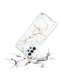 Cover Galaxy A33 5G Marmo Nero TPU Bianco | Melacompro 2