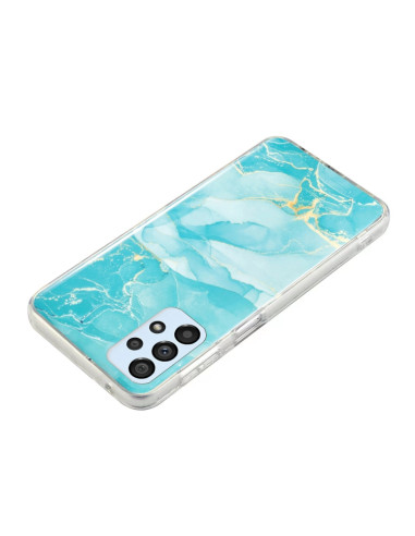 Cover Galaxy A33 5G Marmo Nero TPU Verde | Melacompro